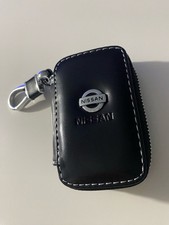 Cover Portachiavi in Pelle contenitivo Logo NISSAN Colore  Black
