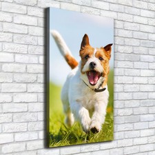 Tulup Dipinto Su Tela Pittura Su Un Muro 50x100cm - Jack Russell Cane