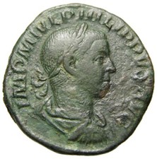 Filippo II Æ Sesterzio