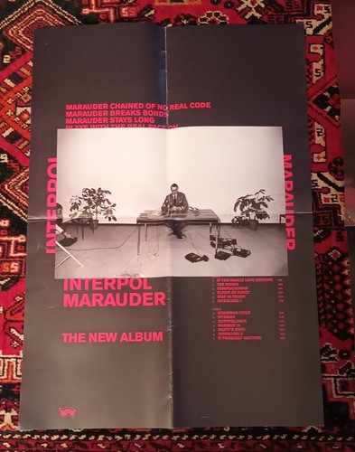 Interpol marauder album poster - interpol,