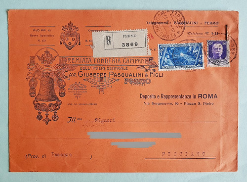 Storia postale regno lire 25 - regno,