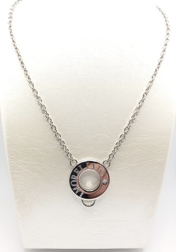 Collana acciaio con - in,