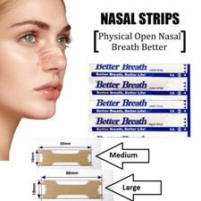 10-1000PCS BETTER BREATH Strisce Nasali Easy Stop Russare Destra Sonno Anti Russare