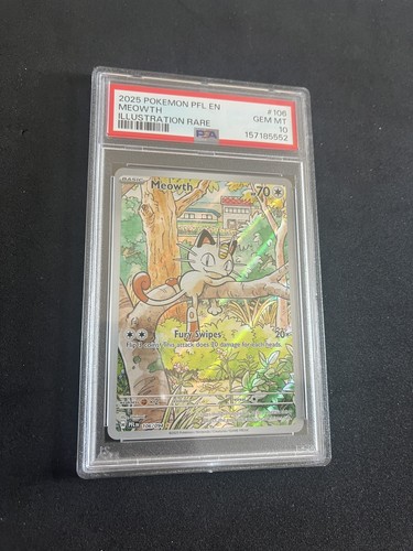 Meowth 106 094 - psa, mint