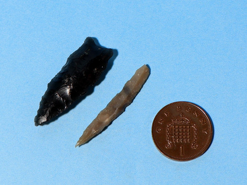 Microlite punta ossidiana - , nera