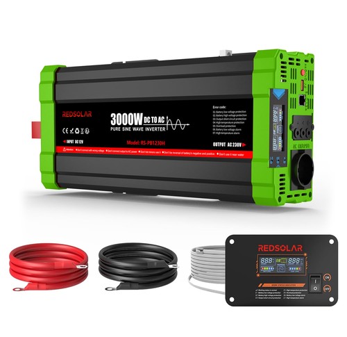 Redsolar inverter 3000w 12v - redsolar,