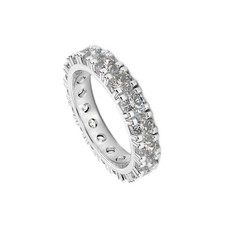 ANELLO VERETTA ETERNITY con DIAMANTI CERTIFICATI 3.00 ct Totale