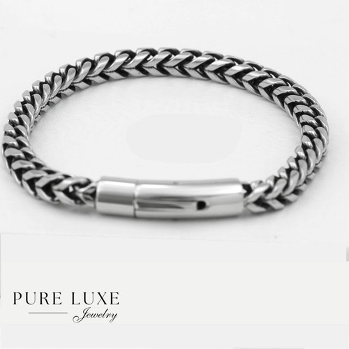 Bracciale uomo acciaio - bracciale, 8,5"