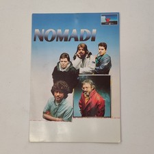 NOMADI cartolina promozionale con dedica e disegno di Augusto Daolio