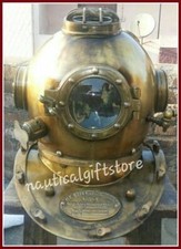 Antico casco da sub vintage USNavy Diver Mark V Deep Water Style Gift Decor