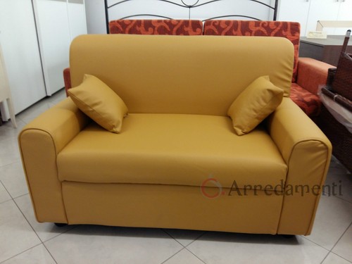 Divano posti ecopelle pelle - 2,