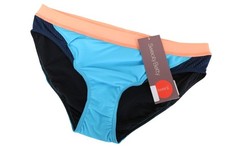 SWEATY BETTY Bikini donna immersione L blu arancione fondo nuoto estivo *