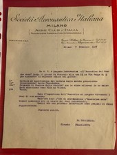 Aviazione  società aeronautica italiana sezione di Milano 1927