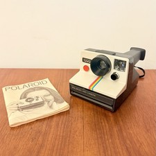 FOTOCAMERA VINTAGE POLAROID 1000 LAND CAMERA ISTANTANEA BIANCA 1977 ISTRUZIONI