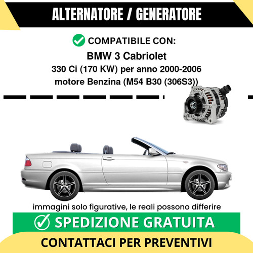Alternatore bmw cabriolet - alternatore,