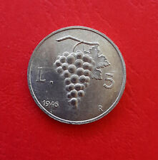 5 Lire 1946 Uva KM# 89 -