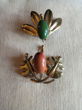 LOTTO 2 SPILLE BIGIOTTERIA IN METALLO ACCESSORI BIGIOTTERIA VINTAGE