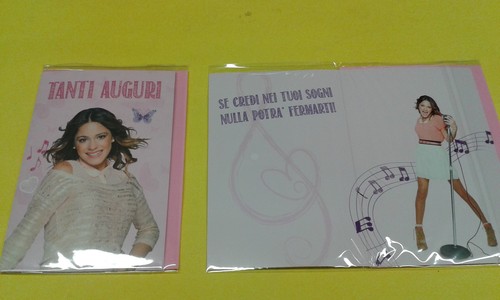 Biglietto auguri violetta - biglietto,