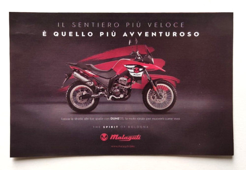 Pubblicita malaguti dune125 - malaguti,