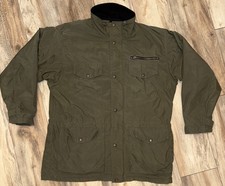 Vtg Woolrich Chore Jacket Men’s Size Large Military OD Green Lined Field Coat