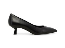 Melluso Décolleté Donna in Pelle Nera con Tacco a Rocchetto