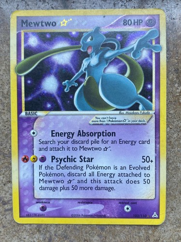 Mewtwo gold star - star, holon