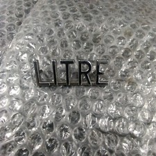 LOGO STEMMA EMBLEMA TARGHETTA IN METALLO  LITRE COMPATIBILE CON MODELLI JAGUAR