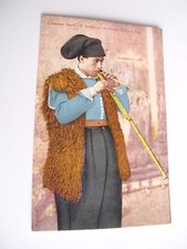 Cagliari - Costumi sardi S. Antioco suonatore di Launeddas - non spedita f. p.