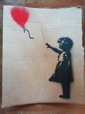 BANSKY SPRAY ON CARDBOARD 