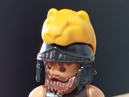 Playmobil casco elmo nero - casco,