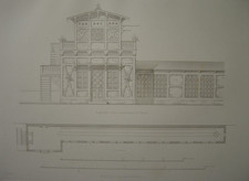 Lithographie d'un Bowling à