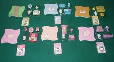 HELLO KITTY CASA DOLCE CASA - SERIE COMPLETA 6 SET BAGNO CAMERETTA SOGGIORNO SAL