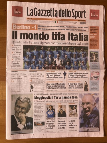 Gazzetta dello sport luglio - gazzetta,
