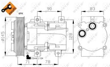 NRF 32085 Compressore