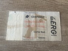 Biglietto Coppa Calcio Sampdoria-dinamo Bucuresti 1988/89 (Romania,Belgio,Olanda)
