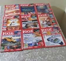LOTTO 9 RIVISTE FOCUS ANNO 1998