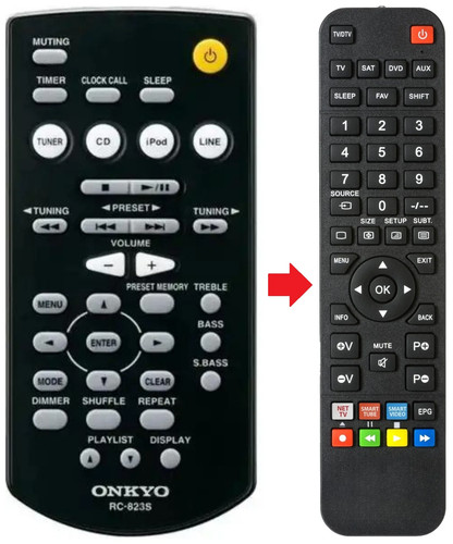 Telecomando adatto per onkyo - adatto,