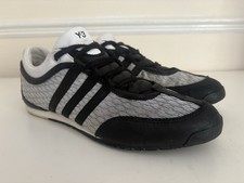 Scarpe da ginnastica uomo Adidas Y3 boxe nere bianche Yohji Yamamoto casual mod UK 9