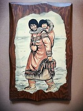 Hand Crafted Inuit Art Wooden