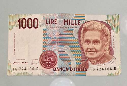 1000 lire mille banca italia - banca, d'italia