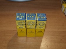 Valvole termoioniche Pcf80-terzetto sigillato.