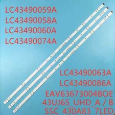 KIT  BARRE LED TV LG 43" 43UM7100 43UJ630V LC43490059A 7LED