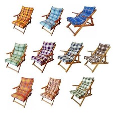 POLTRONA SEDIA RELAX SALOTTO GIARDINO TESSUTO LEGNO FAGGIO IMBOTTITA RECLINABILE