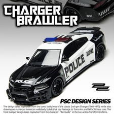 Time Micro 1:64 modellino auto Dodge caricatore Brawler LSPD paraurti anteriore barricata LTD