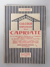 Calcolo Semplificato Delle Capriate - Ing. G. Manino - Lavagnolo Ed. 1930 3° ED.