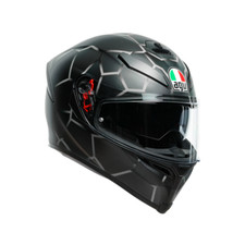 CASCO AGV INTEGRALE doppia visiera FIBRA K5 S VULCANUM GREY GRIGIO XS