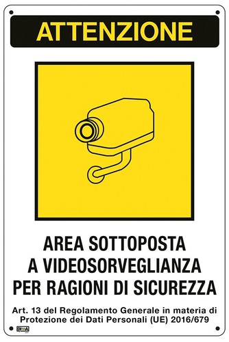 Cartello area sottoposta a - cartello, "area