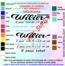 Kit 6 adesivi in vinile tuning