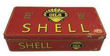 Scatola in Latta Shell Oils
