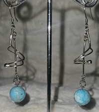 Orecchini in Turchese e Argento 925 